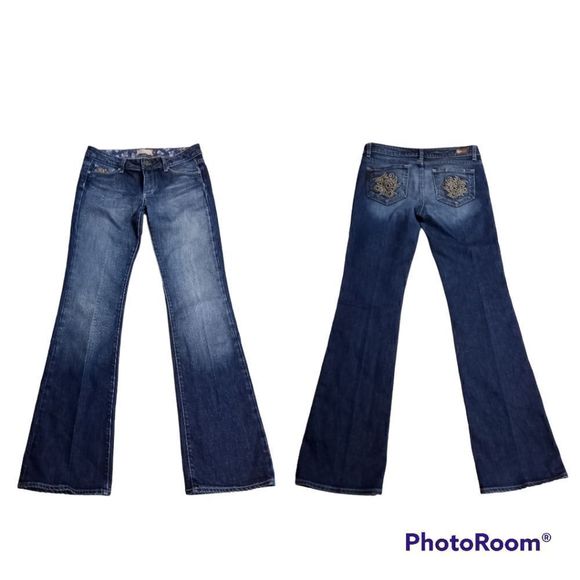 Paige Hollywood Hills Bootcut & Crop Jeans Lot Size 29 Medium Washout Blue - Picture 3 of 14